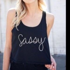 Brandy Melville Sassy Crop Tank One Size